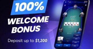 wpt global 100% welcome bonus