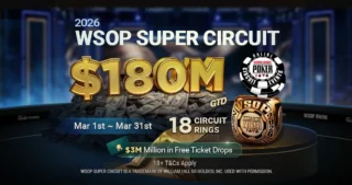Record-Breaking $180,000,000 Guarantee Awaits Players on WSOP Super Circuit