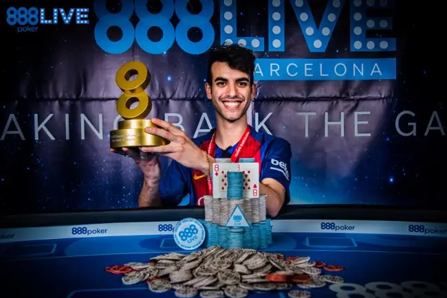 Luigi Shehadeh Barrels to 888Live Barcelona Crown, Hall 4th