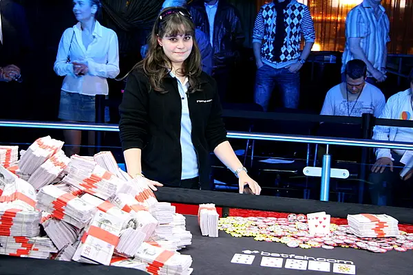 Annette Obrestad on Top of the World (Series of Poker Europe)!