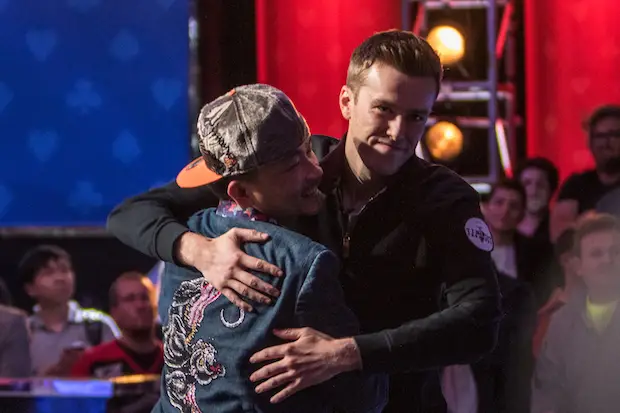 Vayo and Nguyen hug