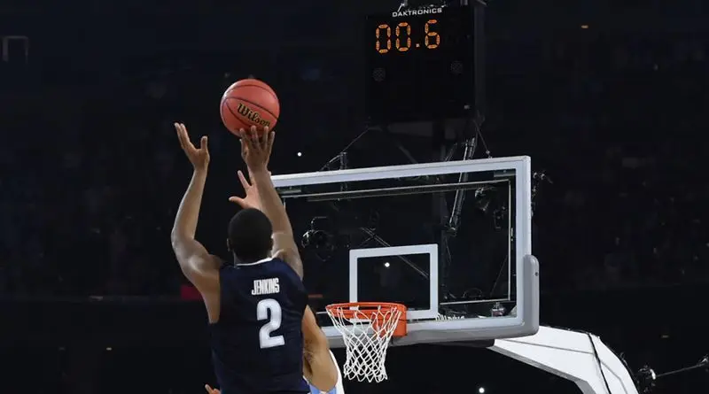 Shot on buzzer basketball