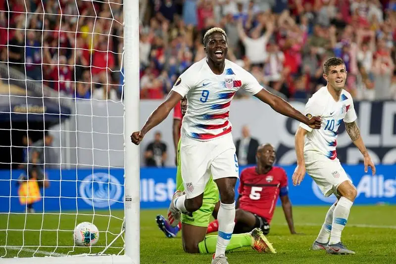 Gyasi Zardes USA soccer National Team scored a goal