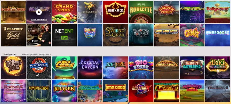 NYSpins-Game-Selection