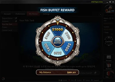 Fish Buffet reaward