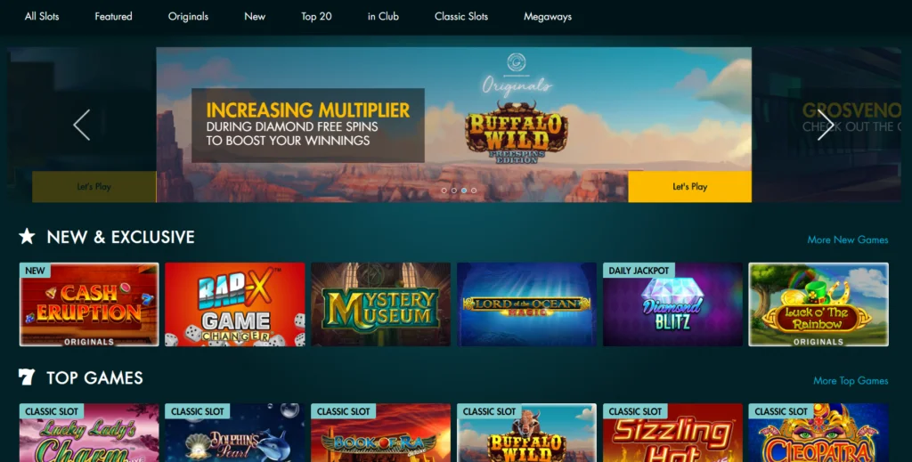 Grosvenor Casino Online Slots Lobby