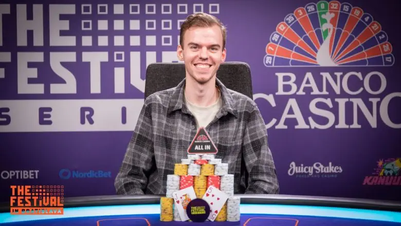 Michel Molenaar. Winner of The Festival Series Main Event in Bratislava 2022.
