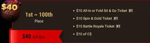 GGPoker gift box prizes.