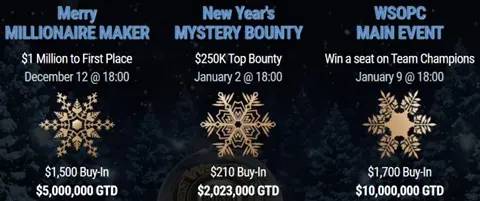 Winter holiday tournaments at GGPoker.