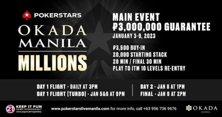 PokerStars Okada Manila MILLIONS.