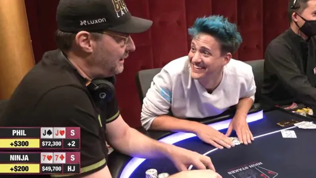 Phil Hellmuth & Ninja.