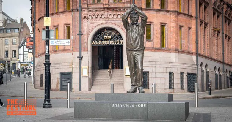 The Festival Nottingham - Brian Clough OBE statue.