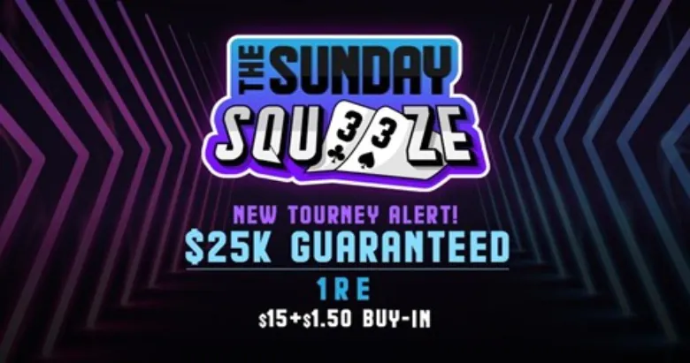 The $25k GTD Sunday Squeeze at Americas Cardroom.
