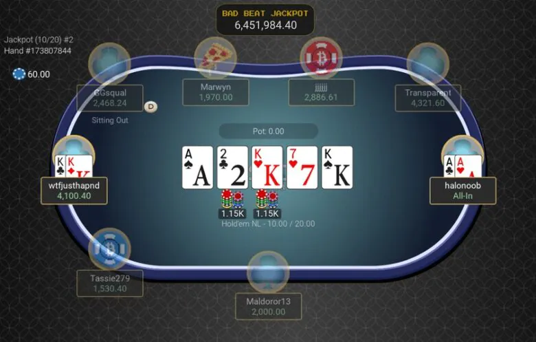 SwC Bad Beat Jackpot April 2023
