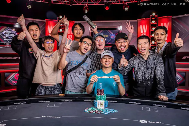 Yuan Li, Winner of Event #37: $2,000 No-Limit Holdem for $524,777 with Rail