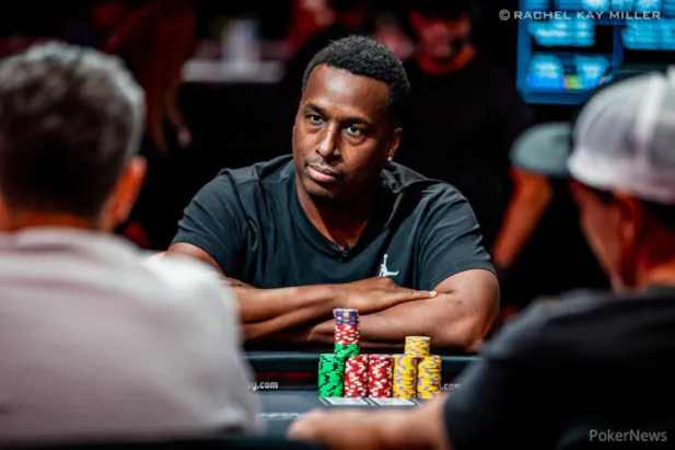 Maurice Hawkins leads the Day 2d stacks