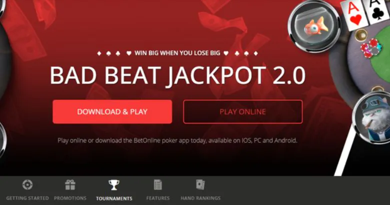 BetOnline Poker Bet Beat Jackpot 2023