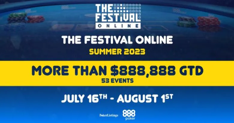 888poker The Festival Online Summer 2023