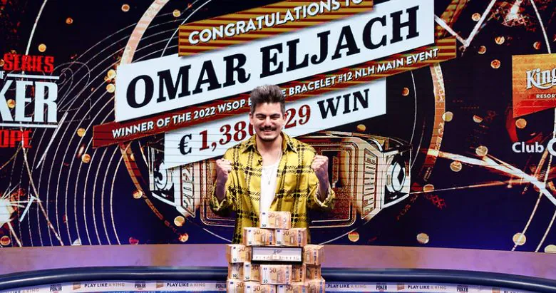 WSOP Europe 2022 Main Event Winner Omar Eljach.