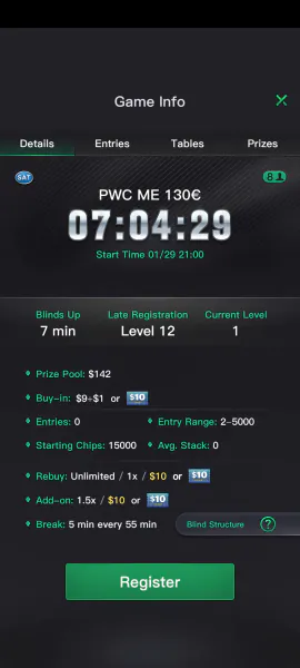 KKPoker PWC Satellite €130