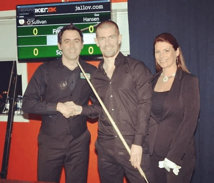 In addition to poker and backgammon, Gus Hansen can play snooker at a professional level.