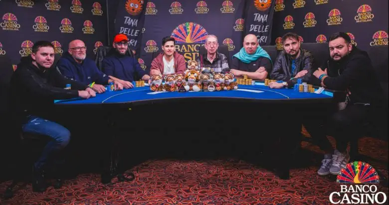 Banco Casino Tana delle Tigri Final Table. 