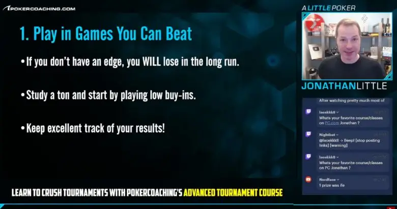 Jonathan Little: Choose Beatable Games