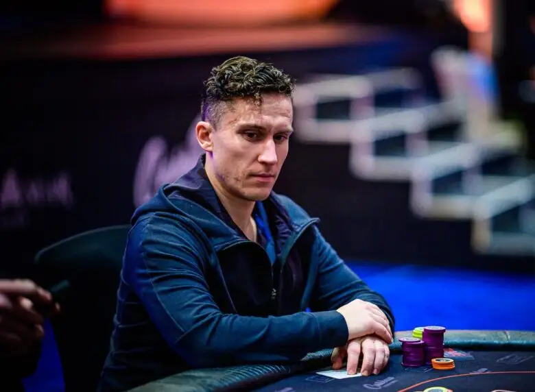 Daniel Dvoress is playing in a poker tournament
