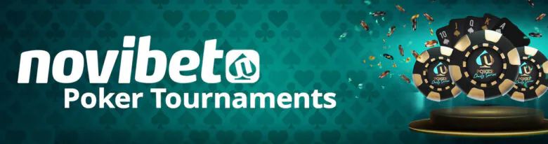 Novibet hosts poker tournaments on a regular basis