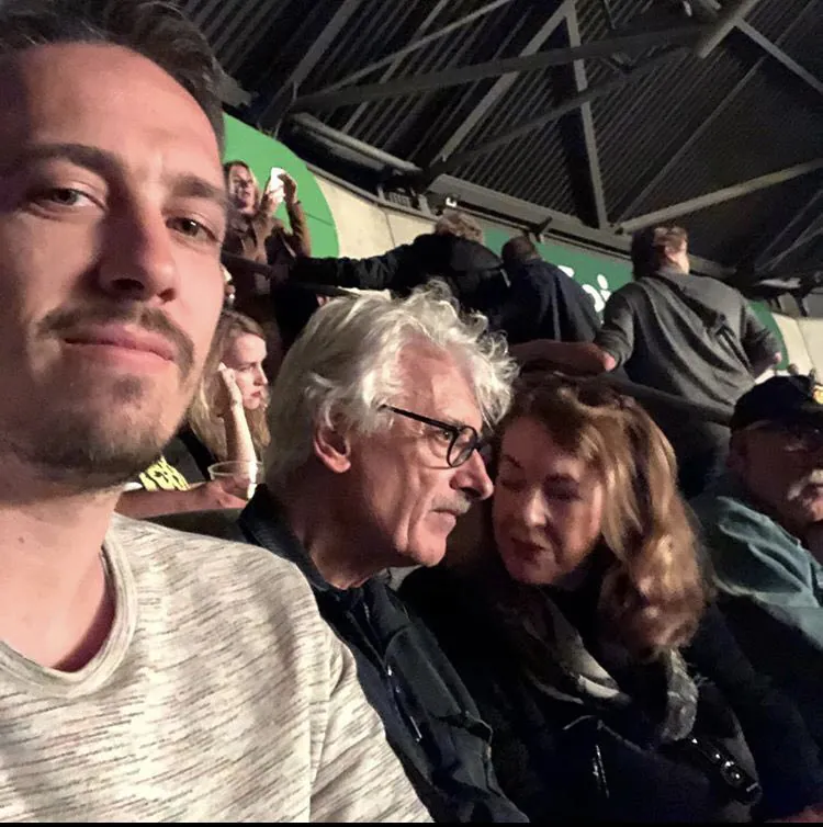 Lex Veldhuis With his Father