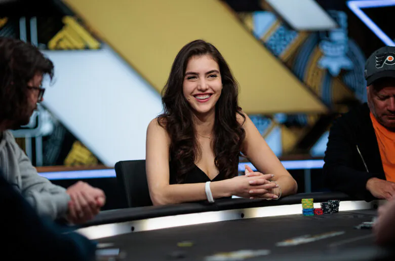 Alexandra Botez playing poker tournament