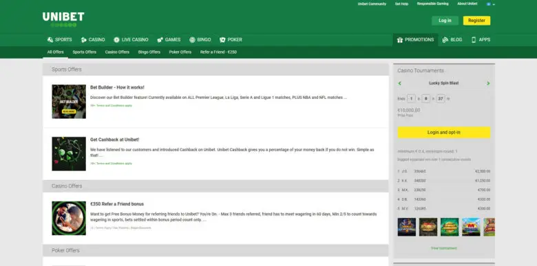 Unibet Poker promotions
