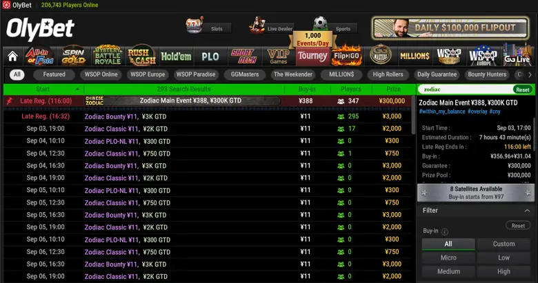 Olybet Poker Screenshot