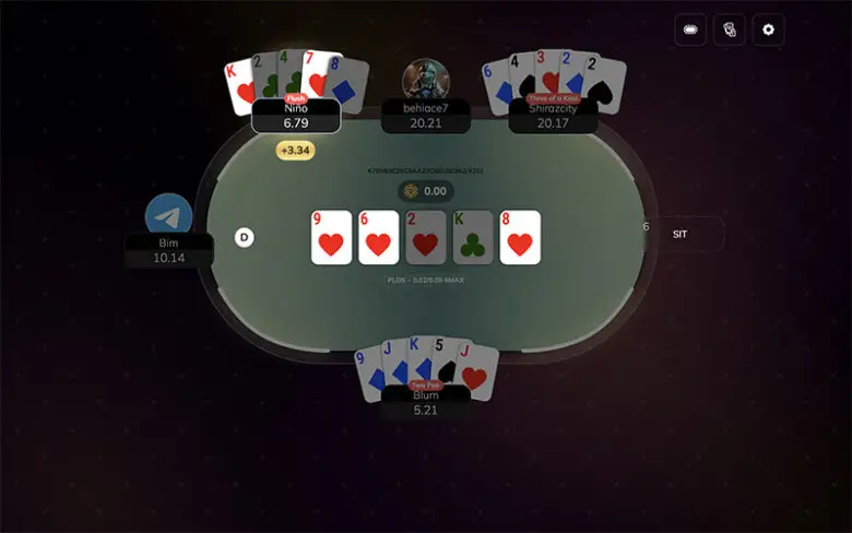 TON Poker cash games