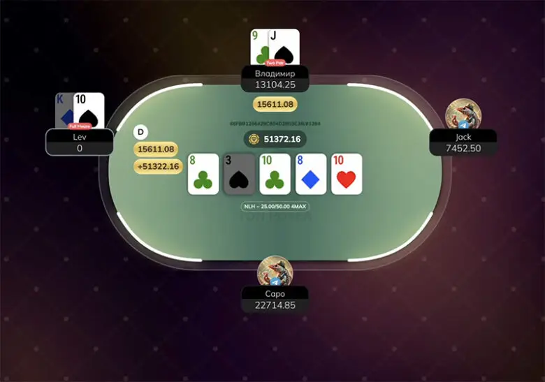 TON Poker table