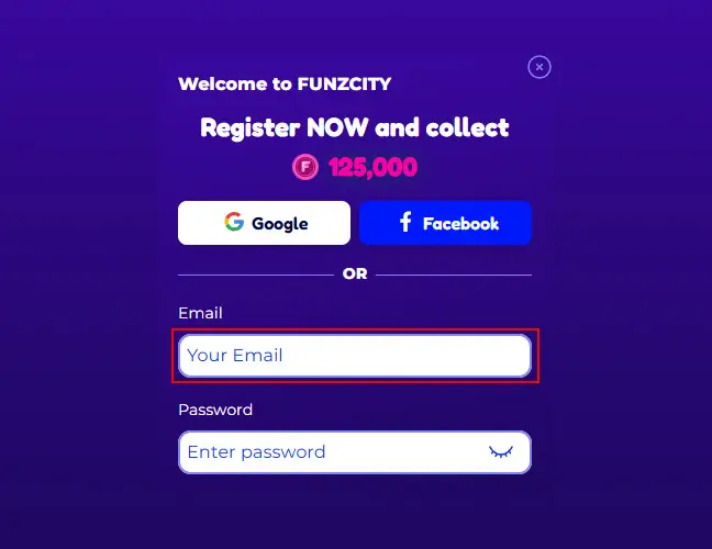 Fill out the registration form