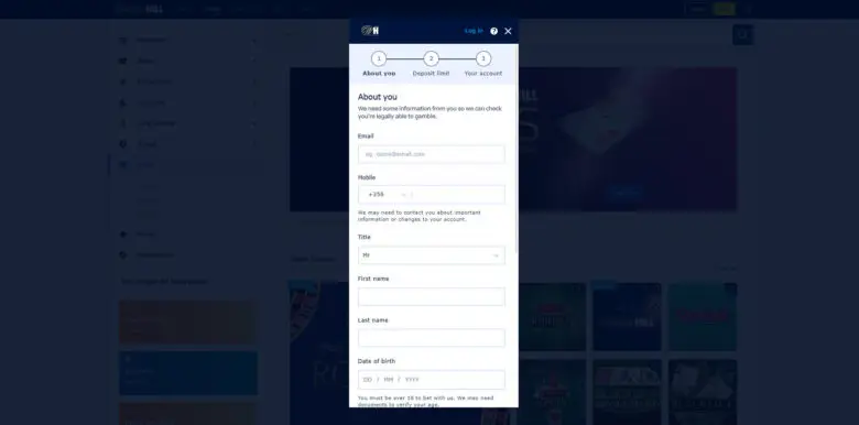 WilliamHill Casino sign up