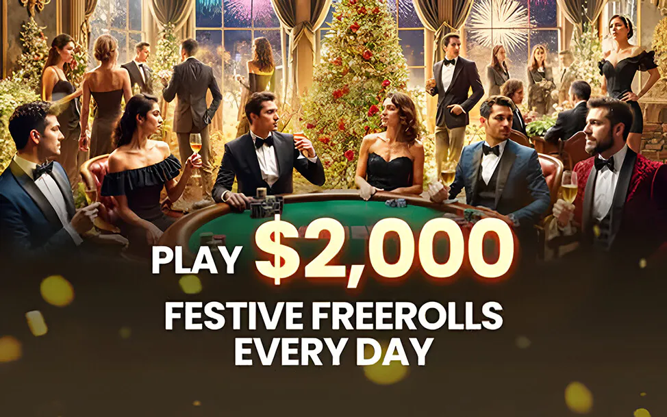 WPT Global Daily $2,000 Festive Freerolls and Christmas Cash 300% Deposit Bonus