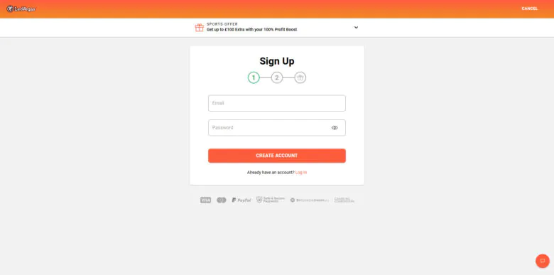 LeoVegas sportsbook sign up