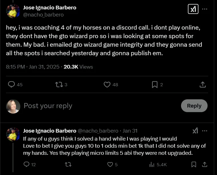 Nacho Barbero opinion regarding RTA
