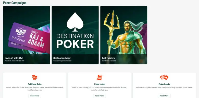 Paf Poker Campaigns