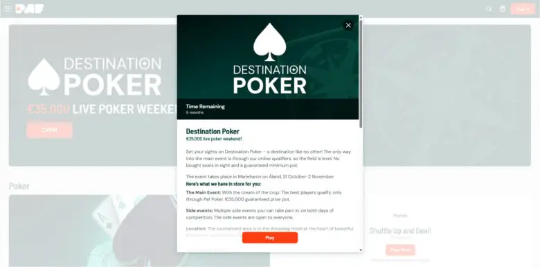Paf Poker Destination Poker