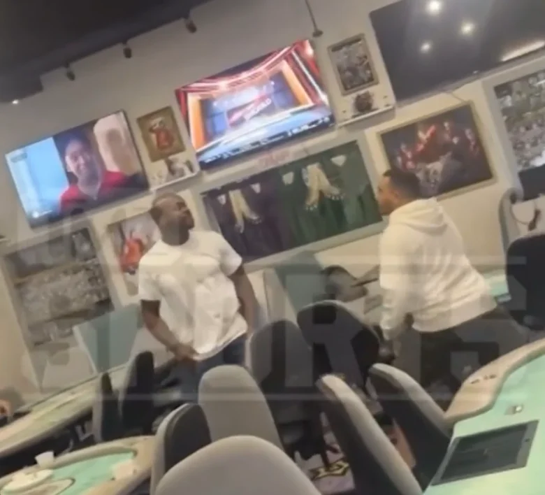 Adrian Peterson at JokerStars club in Houston, Texas