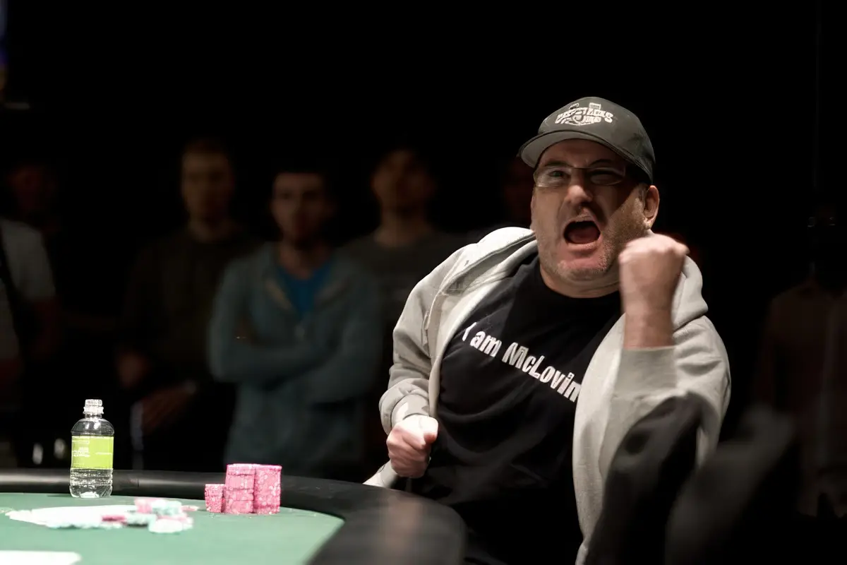 Mike Matusow while playing poker.