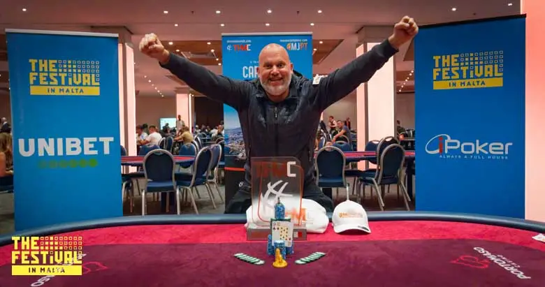 Egi Adriaans Winners Photo at The Festival Series Hendon Mob Championship