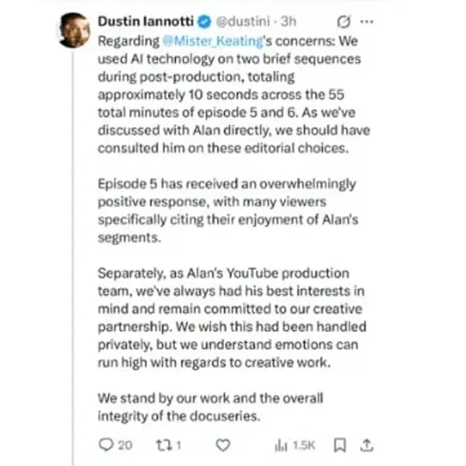 Dustin Lanotti quote on Twitter