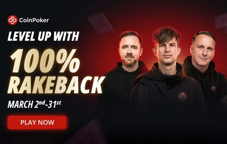 CoinPoker 100% Rakeback in March 2026