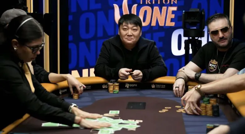 Zhao Wenjie after folding pocket aces