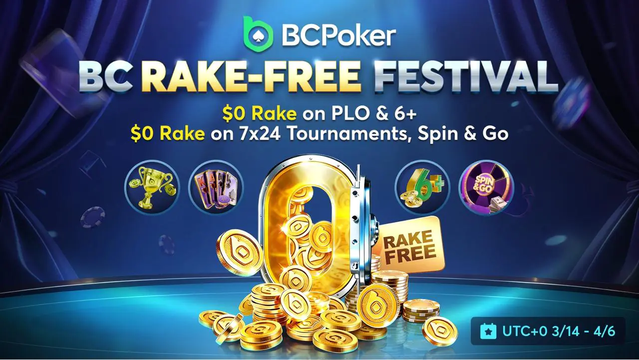 BCPoker Rake-Free Festival