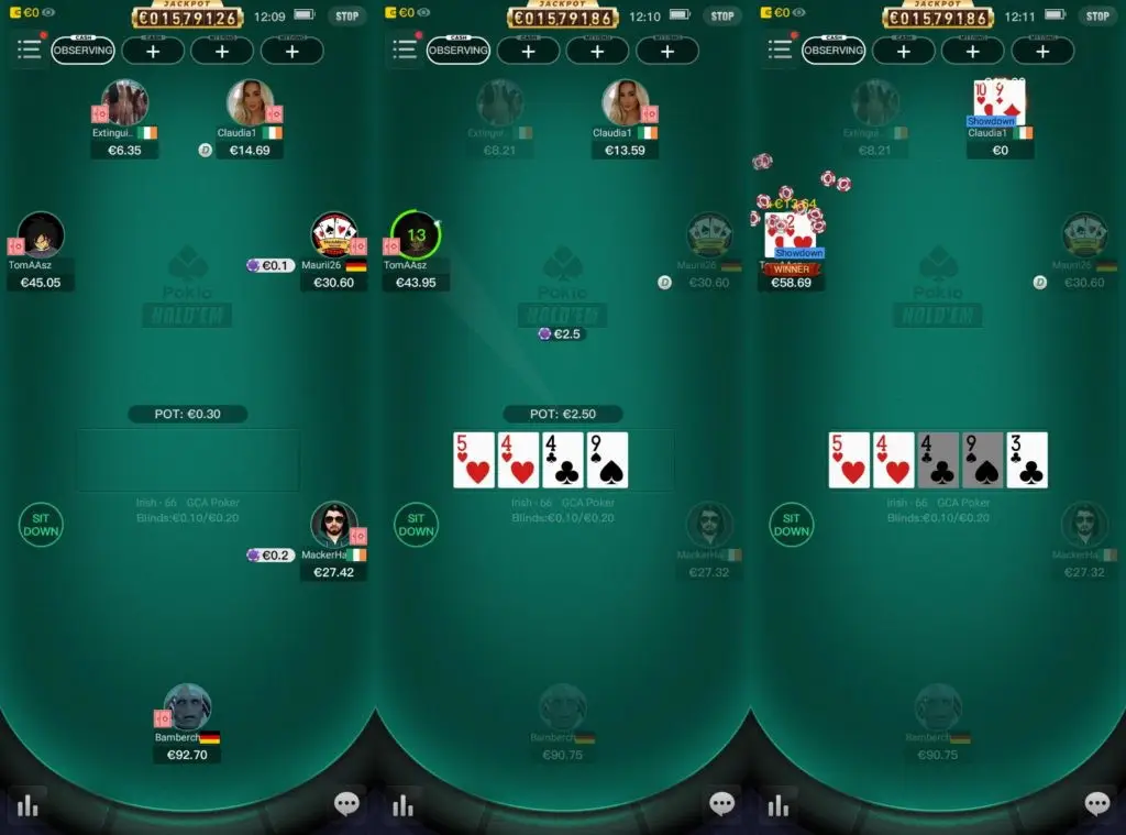 Pokio Hold'em Tische
